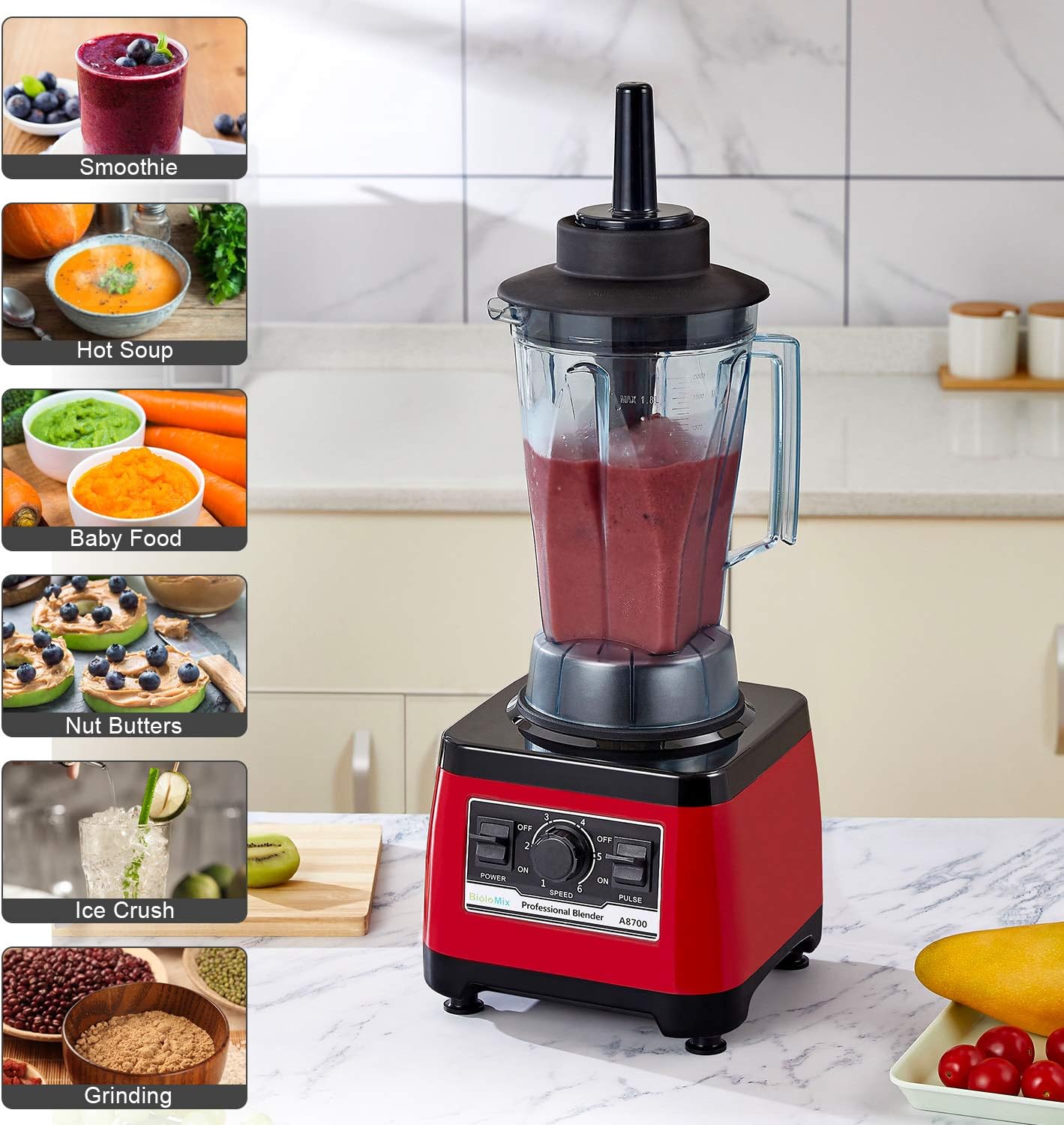 2 In 1 Silver Crest Heavy Duty Blender & Grinder