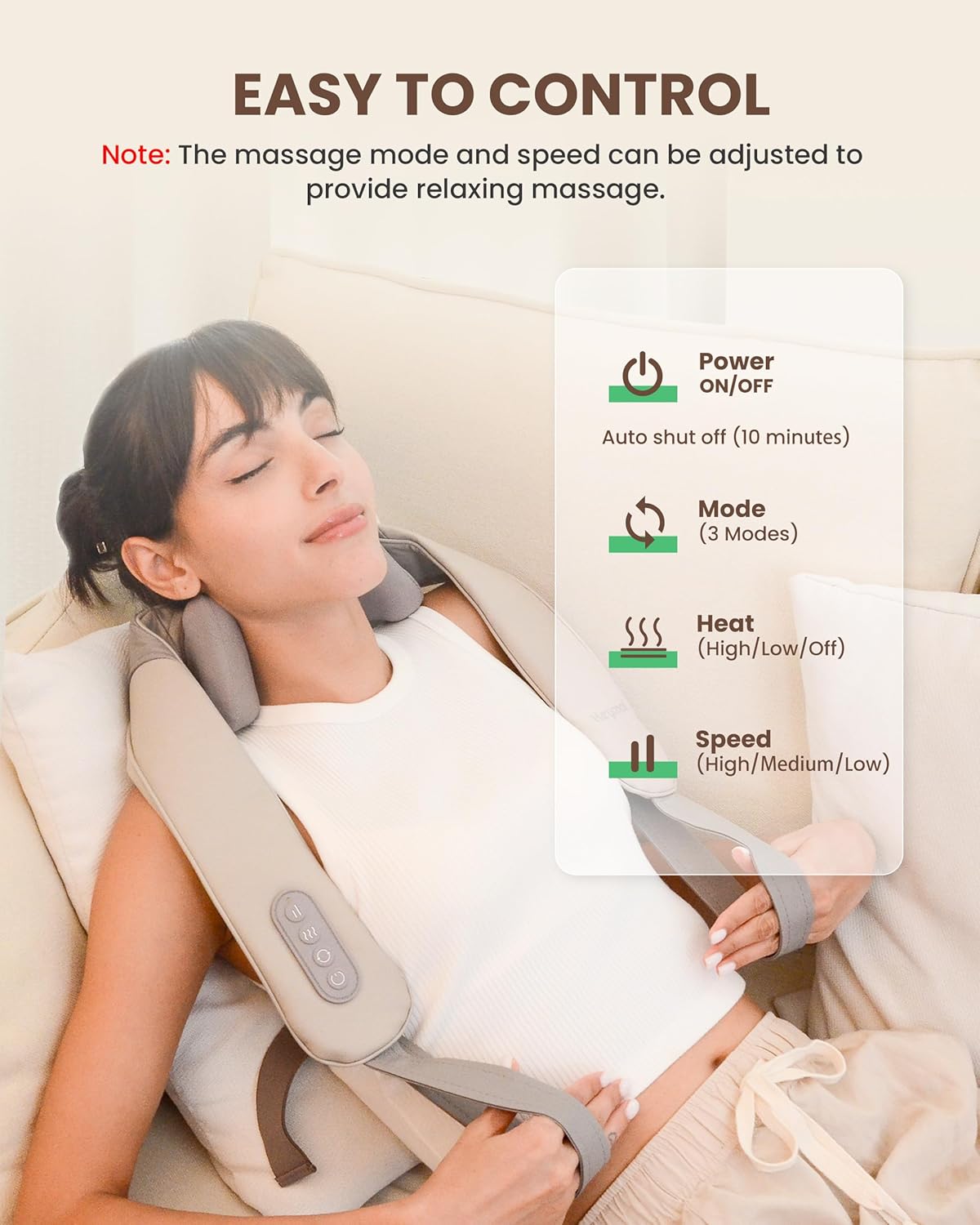 Professional Wireless Neck Shoulder Back Massager
