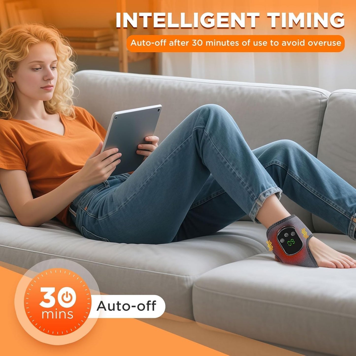 Cordless Ankle Massager with Heat