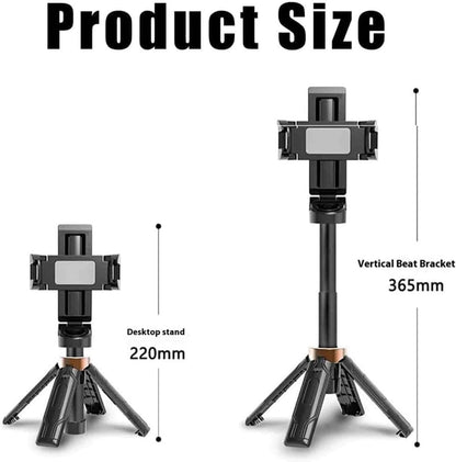 360° Rotation Flexible Mini Selfie Stick Tripod