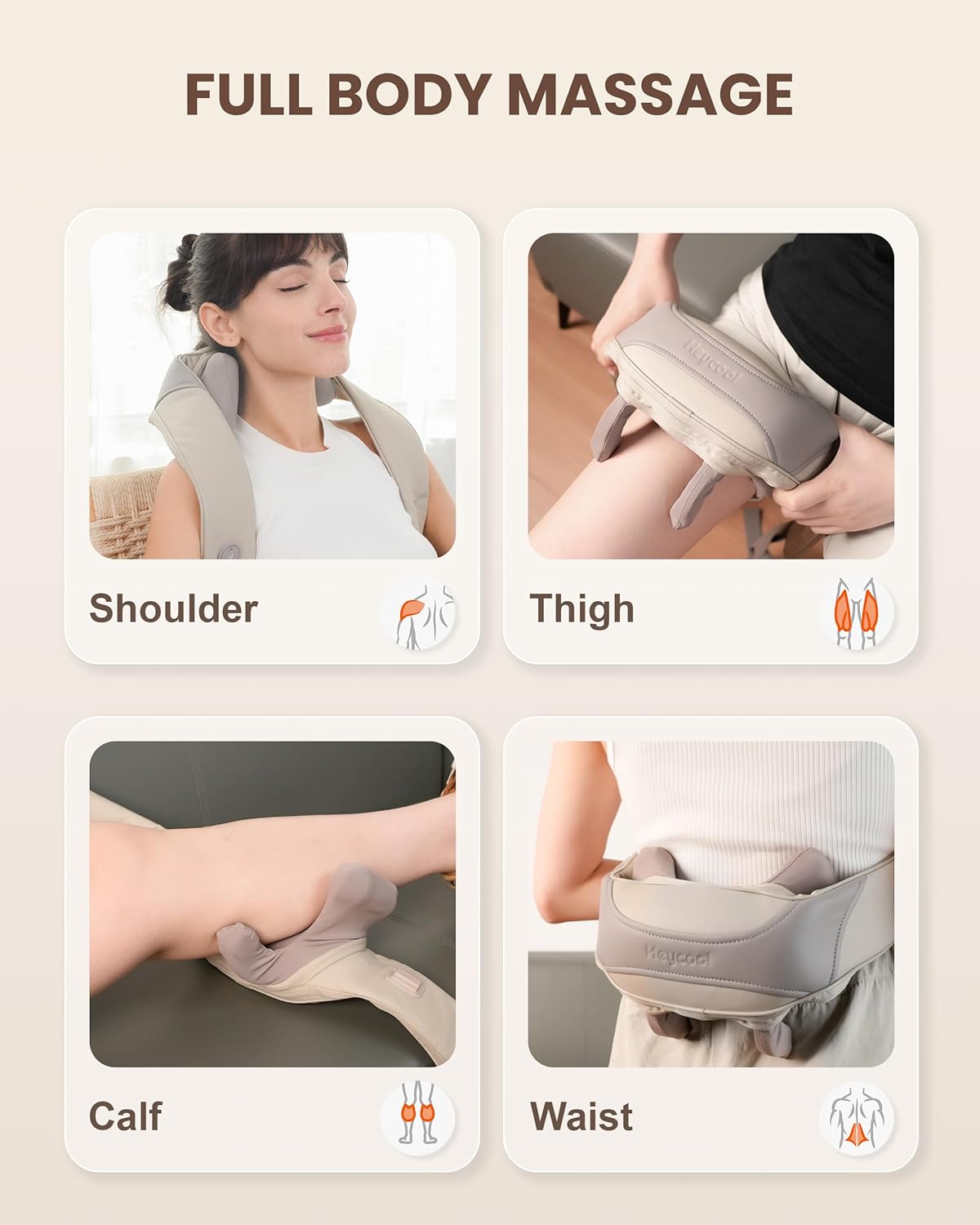 Professional Wireless Neck Shoulder Back Massager